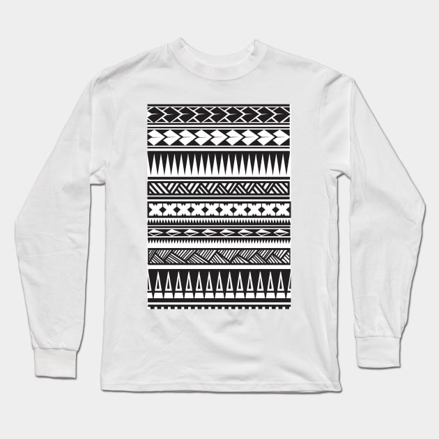 Tribal pattern design Long Sleeve T-Shirt by Ferawela store